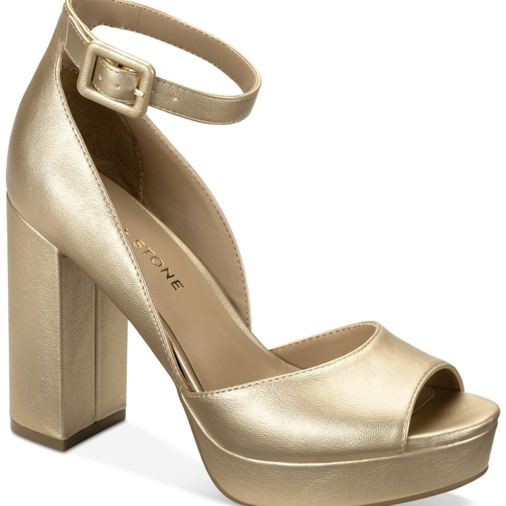 Sun + Stone Women's Reemaa Peep Toe Block Heel Platform Sandals, Created for Mac